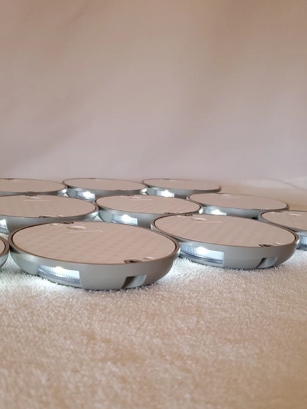 SIEDiNLAR Solar Powered Deck Driveway Dock LED Light Solar Outdoor Waterp